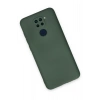 Mey İthalat®   Redmi Note 9 Kılıf Nano içi Kadife Silikon - Koyu Yeşil