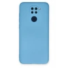 Mey İthalat®   Redmi Note 9 Kılıf Nano içi Kadife Silikon - Mavi