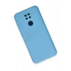 Mey İthalat®   Redmi Note 9 Kılıf Nano içi Kadife Silikon - Mavi