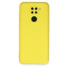 Mey İthalat®   Redmi Note 9 Kılıf Nano içi Kadife Silikon - Sarı