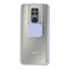Mey İthalat®   Redmi Note 9 Kılıf Palm Buzlu Kamera Sürgülü Silikon - Lila