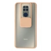Mey İthalat®   Redmi Note 9 Kılıf Palm Buzlu Kamera Sürgülü Silikon - Pembe