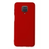 Mey İthalat®   Redmi Note 9 Pro Kılıf Nano içi Kadife Silikon - Kırmızı