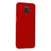 Mey İthalat®   Redmi Note 9 Pro Kılıf Nano içi Kadife Silikon - Kırmızı