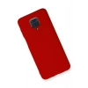 Mey İthalat®   Redmi Note 9 Pro Kılıf Nano içi Kadife Silikon - Kırmızı