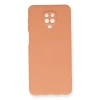 Mey İthalat®   Redmi Note 9 Pro Kılıf Nano içi Kadife Silikon - Turuncu
