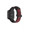 Mey İthalat®   Redmi Watch 2 Spor Delikli Kordon - Siyah-Kırmızı
