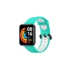 Mey İthalat®   Redmi Watch 2 Spor Delikli Kordon - Turkuaz-Beyaz