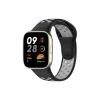 Mey İthalat®   Redmi Watch 3 Spor Delikli Kordon - Siyah-Gri