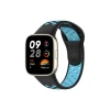 Mey İthalat®   Redmi Watch 3 Spor Delikli Kordon - Siyah-Mavi