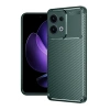 Mey İthalat®   Reno 13 Pro Kılıf Auto Focus Karbon Kapak - Koyu Yeşil