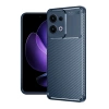 Mey İthalat®   Reno 13 Pro Kılıf Auto Focus Karbon Kapak - Lacivert