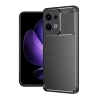 Mey İthalat®   Reno 13 Pro Kılıf Auto Focus Karbon Kapak - Siyah
