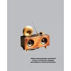 Mey İthalat® Retro Gramofon Tasarımlı Bluetooth Hoparlör – 3D Stereo Ses, 1800 mAh Batarya