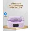 Mey İthalat® Retro Pikap Tasarımlı Bluetooth Hoparlör – Projektörlü Şarjlı Lamba