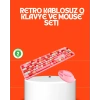 Mey İthalat® Retro Tarz Bluetooth 5.1 Klavye – Win/OSX/Android/iOS Uyumlu