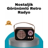 Mey İthalat® Retro Tarz Kablosuz Radyo – Bluetooth, USB ve TF Kart Girişli