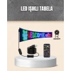 Mey İthalat® RGB Kayar Yazılı LED Reklam Ekranı – USB Bağlantılı Esnek Tasarım