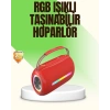 Mey İthalat® RGB LED Işıklı 20W Taşınabilir Bluetooth Hoparlör IPX6 Suya Dayanıklı