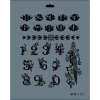 Mey İthalat® Rich New Seri N-123 Stencil 35x25 cm