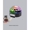 Mey İthalat® Ritim Hassasiyetli Bluetooth Hoparlörlü Disko Işığı Döner LED Efektli