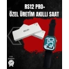Mey İthalat® RS12 PRO+ Titanyum Kasa Akıllı Saat – Uyku ve Nabız Takibi, Suya Dayanıklı, Bluetooth Arama