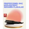 Mey İthalat® Saç Düzleştirici Seramik Plakalı 230C Hızlı Isınma 360° Kablo