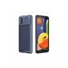 Mey İthalat®  Samsung Galaxy A01 Core Kılıf Auto Focus Karbon Kapak - Lacivert
