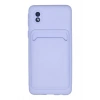 Mey İthalat®  Samsung Galaxy A01 Core Kılıf Kelvin Kartvizitli Silikon - Lila
