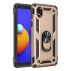 Mey İthalat®  Samsung Galaxy A01 Core Kılıf Sofya Yüzüklü Silikon Kapak - Gold