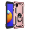 Mey İthalat®  Samsung Galaxy A01 Core Kılıf Sofya Yüzüklü Silikon Kapak - Rose