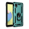 Mey İthalat®  Samsung Galaxy A01 Core Kılıf Sofya Yüzüklü Silikon Kapak - Yeşil