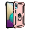 Mey İthalat®  Samsung Galaxy A02 Kılıf Sofya Yüzüklü Silikon Kapak - Rose