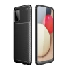 Mey İthalat®  Samsung Galaxy A02S Kılıf Auto Focus Karbon Kapak - Siyah
