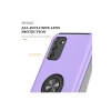 Mey İthalat®  Samsung Galaxy A02S Kılıf Elit Yüzüklü Kapak - Mor