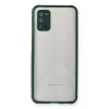 Mey İthalat®  Samsung Galaxy A02S Kılıf Miami Şeffaf Silikon - Koyu Yeşil