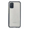 Mey İthalat®  Samsung Galaxy A02S Kılıf Miami Şeffaf Silikon - Lacivert