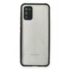 Mey İthalat®  Samsung Galaxy A02S Kılıf Miami Şeffaf Silikon - Siyah