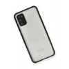 Mey İthalat®  Samsung Galaxy A02S Kılıf Miami Şeffaf Silikon - Siyah