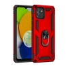 Mey İthalat®  Samsung Galaxy A03 Kılıf Sofya Yüzüklü Silikon Kapak - Kırmızı