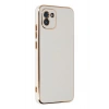 Mey İthalat®  Samsung Galaxy A03 Kılıf Volet Silikon - Beyaz