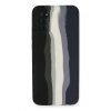 Mey İthalat®  Samsung Galaxy A03S Kılıf Ebruli Lansman Silikon - Siyah-Lacivert