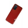 Mey İthalat®  Samsung Galaxy A03S Kılıf Loop Deri Silikon - Kırmızı