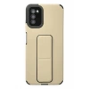 Mey İthalat®  Samsung Galaxy A03S Kılıf Mega Standlı Silikon - Gold