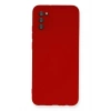 Mey İthalat®  Samsung Galaxy A03S Kılıf Nano içi Kadife Silikon - Kırmızı