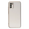 Mey İthalat®  Samsung Galaxy A03S Kılıf Volet Silikon - Beyaz