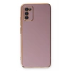 Mey İthalat®  Samsung Galaxy A03S Kılıf Volet Silikon - Mor