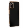 Mey İthalat®  Samsung Galaxy A03S Kılıf Volet Silikon - Siyah