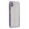 Mey İthalat®  Samsung Galaxy A04 Kılıf  Lensli Silikon - Mor