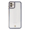 Mey İthalat®  Samsung Galaxy A04 Kılıf Liva Lens Silikon - Mavi